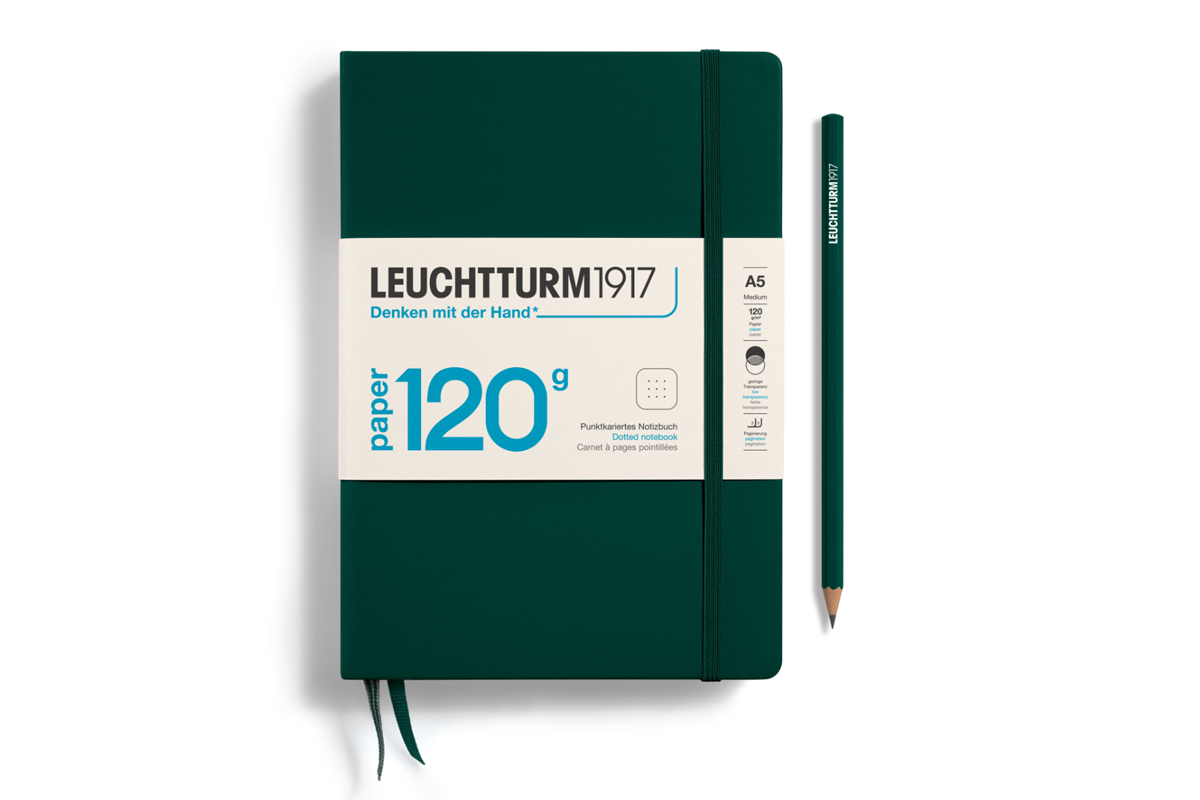 LEUCHTTURM1917 120g Edition Notebook Dotted A5 Forest Green